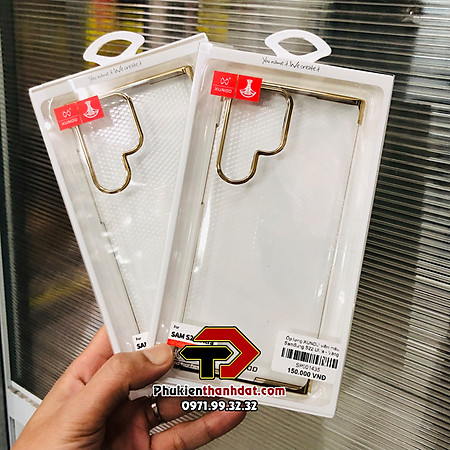 Ốp lưng dành cho SamSung Galaxy S22 Ultra chính hãng XUNDD trong suốt viền màu, không ố vàng- Hàng nhập khẩu