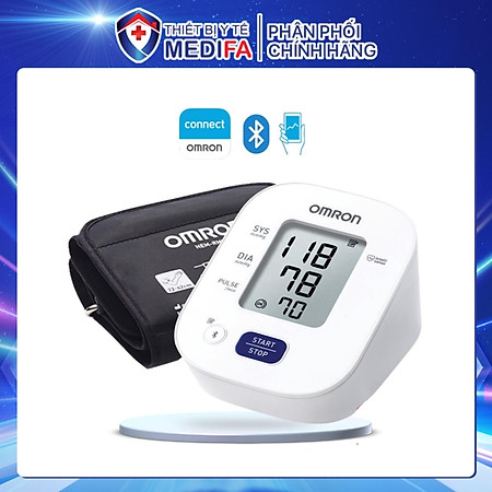 Máy Đo Huyết Áp Điện Tử Omron HEM-7142T2 (Mẫu Cũ 7142T1) Tự Động Phát Hiện Nhịp Tim Không Đều, Bộ Nhớ Lưu Trữ 14 Kết Quả Đo, Có Kết Nối Bluetooth