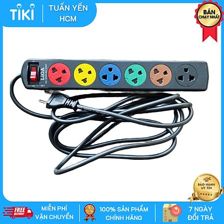 Ổ Cắm Kéo Dài 6S LIOA 6S3 (Dây 3m)