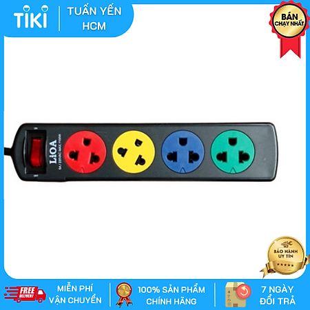 Ổ cắm kéo dài phổ thông LiOA 4 ổ cắm (4TS3-2 4TS5-2)