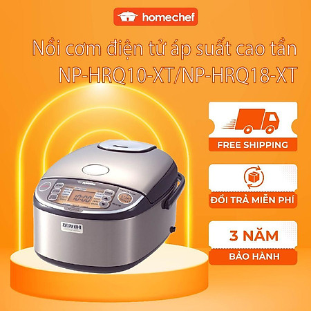 Nồi cơm áp suất cao tần Nhật Bản Zojirushi 1L/1.8L NP-HRQ10/NP-HRQ18, sản xuất Nhật, bảo hành 3 năm | HÀNG CHÍNH HÃNG