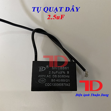 Tụ quạt dây 2.5uf, hàng chính hãng, Điện Lạnh Thuận Dung