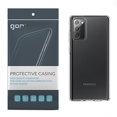 Ốp Lưng Silicon TPU trong suốt GOR cho Samsung Galaxy Note 20 / Note 20 Ultra - Hàng Nhập Khẩu