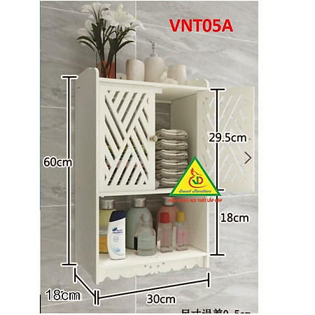 TỦ NHÀ TẮM CHỐNG THẤM NƯỚC VNT05A - NỘI THẤT LẮP RÁP