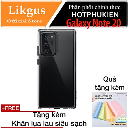 Ốp lưng chống sốc trong suốt siêu mỏng cho Samsung Galaxy Note 20 hiệu Likgus Crashproof giúp chống chịu mọi va đập - hàng nhập khẩu