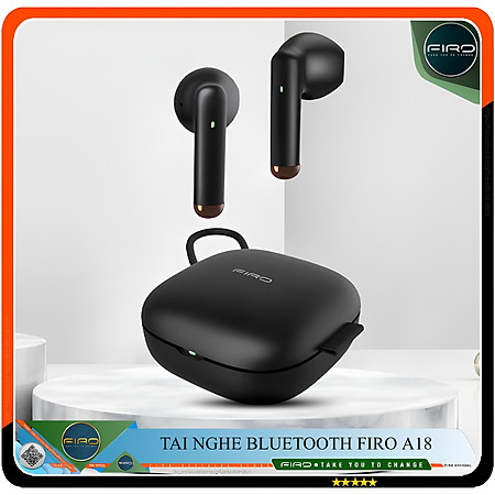 Tai Nghe Bluetooth Nhét Tai Không Dây FIRO A18 - Pin Dock Sạc 300mAh - Bluetooth V5.3 - Tai Nghe FIRO A18 Điều Khiển Cảm Ứng Thông Minh - Công Nghệ Kháng Nước IPX5 - Tai Nghe Không Dây FIRO A18 - Phù Hợp Với Tất Cả Dòng Máy - Hàng Chính Hãng