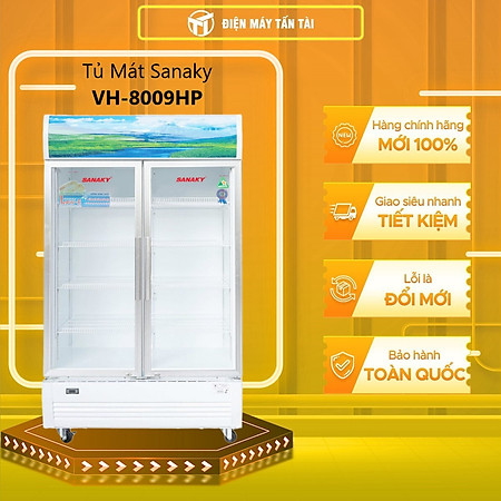 TỦ MÁT SANAKY 700 LÍT VH-8009HP ĐỒNG (HÀNG CHÍNH HÃNG) (CHỈ GIAO HCM)