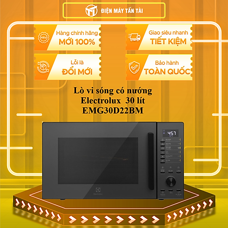 Lò vi sóng có nướng Electrolux EMG30D22BM 30L - Hàng chính hãng - Chỉ giao HCM