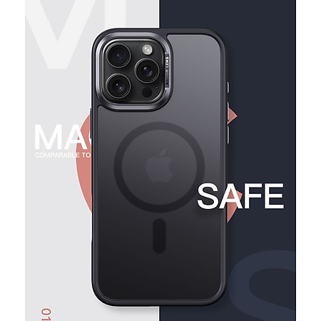 Ốp Lưng Chống Sốc Dành Cho IPhone 16 Pro, 16 Pro Max hiệu Likgus - Chống Bám Vân Tay, Hỗ Trợ Sạc Từ Tính, Mặt Lưng Nhám Mờ Cao Cấp - Hàng Chính Hãng