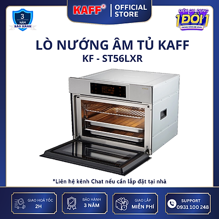 Lò hấp kết hợp nướng dung tích 56L KAFF KF-ST56LXR - Hàng chính hãng