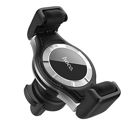 Giá Đỡ điện thoại Kiêm Sạc Không Dây trên ô tô, xe hơi Hoco S1, Trượt con lăn silicone không làm tổn thương điện thoạiNút để điều chỉnh chiều rộng kẹp.Đầu vào: 5V / 2A, 9V / 2A., Đầu ra: 5W / 7.5W / 10W, Hàng nhập khẩu