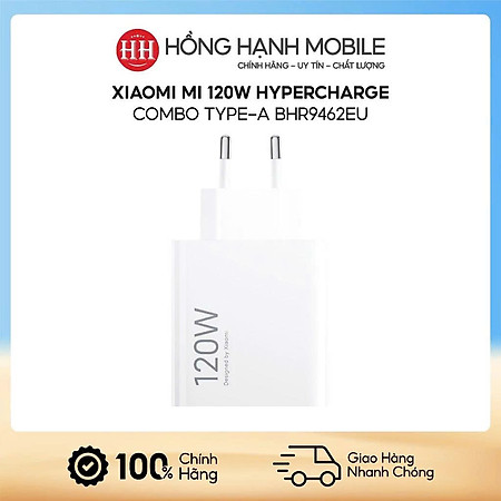 Cốc Sạc Xiaomi Mi 120W HyperCharge Combo Type-A BHR9462EU - Hàng Chính Hãng