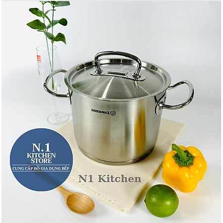 Nồi inox cao cấp Korkmaz Proline 5 lít thân cao - A1165 - Hàng Chính Hãng