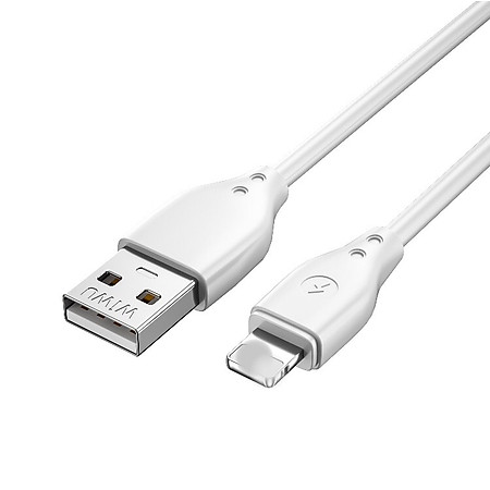 Cáp sạc Wiwu Pioneer Wi-C001  cho điện thoại thông minh USB to Ip hỗ trợ sạc nhanh, bảo vệ an toàn sạc - Hàng chính hãng