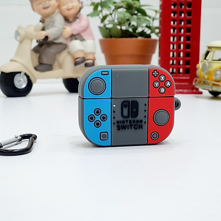 Ốp Case Silicon cho Airpods Pro 2/ Airpods 3/ Airpods 1/ 2 và Airpods Pro Hình Máy Game Switch_ Hàng Chính Hãng
