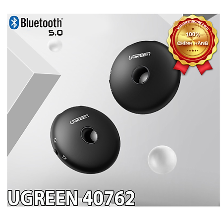 Bộ Thu Phát Music Bluetooth 5.0 Cao Cấp Ugreen 40762, Có APTX - Hàng chính hãng
