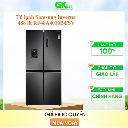 Tủ lạnh Samsung Multidoor Inverter 488 lít RF48A4010B4/SV MỚI 2021 - HÀNG CHÍNH HÃNG - CHỈ GIAO HCM