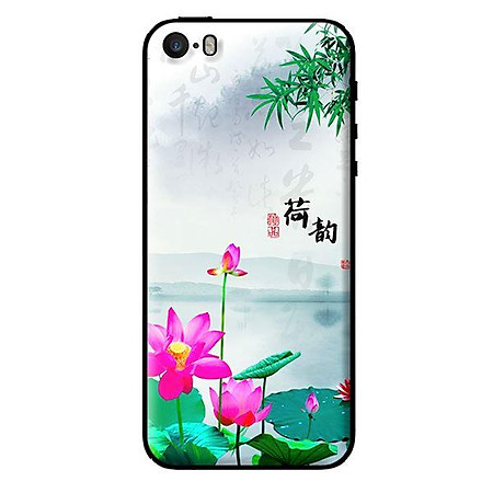Ốp in cho iPhone 5s Sen Hồng - Hàng chính hãng