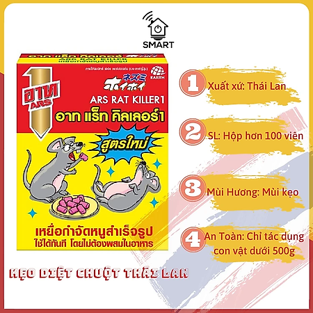 Thuốc diệt chuột, Kẹo diệt chuột tiêu diệt cả đàn chuột hàng Thái Lan