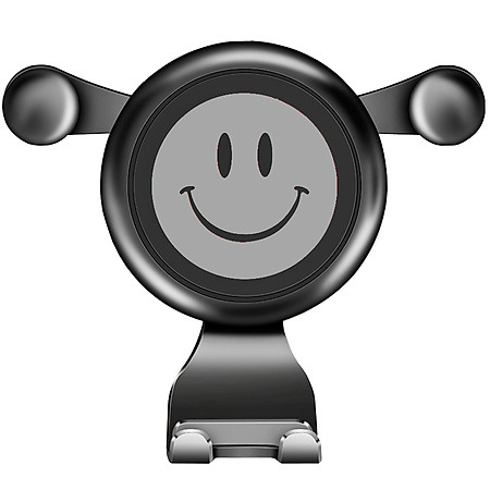 Giá Đỡ Điện Thoại trên ô tô Hình Mặt Cười Kẹp Trực Tiếp Vào Khe Gió Của Điều Hòa Xe Hơi - Hàng chính hãng / Hàng nhập khẩu