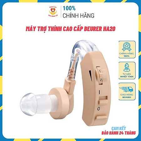 Máy Trợ Thính Cao Cấp Beurer HA20 - Hỗ Trợ Người Nghe Kém, Nặng Tai - Thiết Kế Nhỏ, Thời Trang