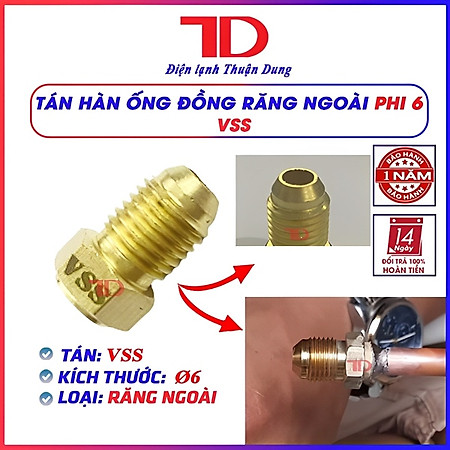 Tán hàn ống đồng, Ốc tán răng ngoài phi các loại, Điện Lạnh Thuận Dung