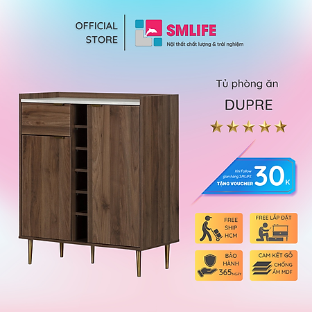 Tủ đựng đồ nhà bếp bằng gỗ công nghiệp MDF SMLIFE Dupre