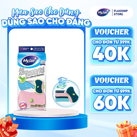 Miếng Bọt Biển Rửa Chén Kháng Khuẩn MyJae An Toàn Bền Bỉ
