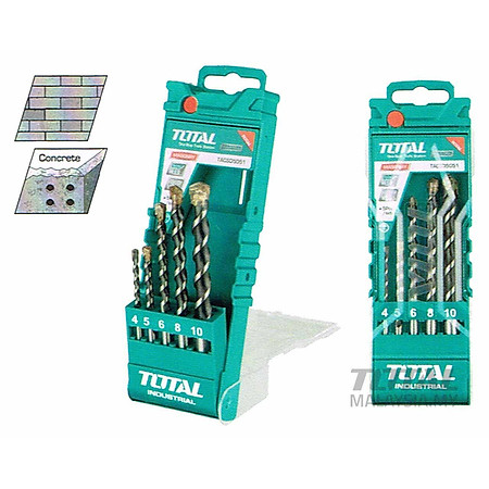 BỘ MŨI KHOAN BÊ TÔNG 5 CHI TIẾTTOTAL TACSD5051