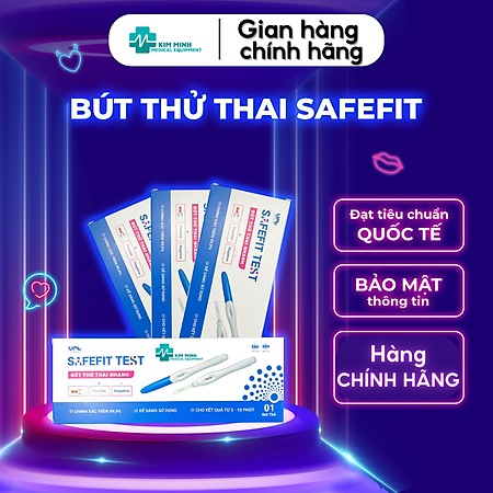 Bút thử thai Safefit phát hiện thai sớm độ chính xác trên 99% (Hộp 1 bút)