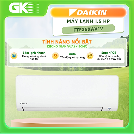 Máy Lạnh Daikin 1.5 HP FTF35XAV1V - Hàng chính hãng - Chỉ giao HCM