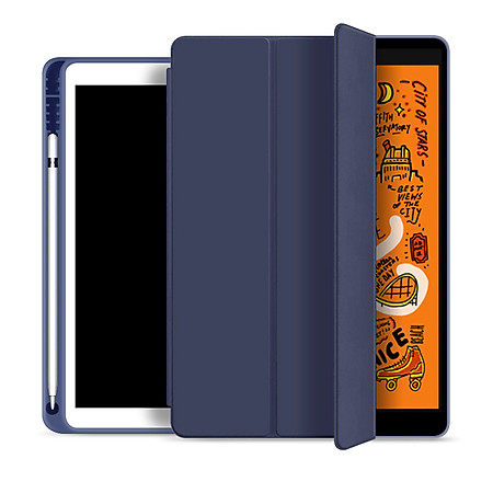 Bao da TPU cho iPad 10.2-inch Gen 7, Gen 8, Gen 9 Smart Case có khay đựng bút pencil - Hàng chính hãng