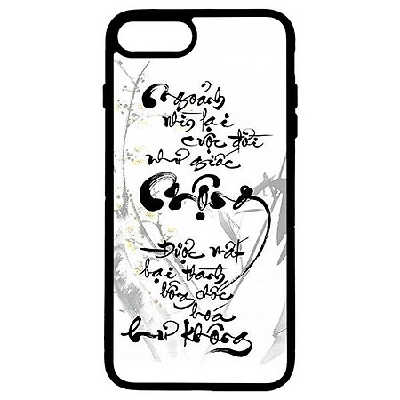 Ốp lưng cho iPhone 7 Plus thư pháp 38 - Hàng chính hãng