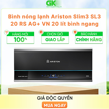 Máy nước nóng Ariston SLIM3 20 TOP WIFI VN - HÀNG CHÍNH HÃNG - CHỈ GIAO HCM