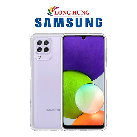 Ốp lưng nhựa dẻo Samsung Soft Clear Cover dành cho Samsung Galaxy A22 EF-QA225 - Hàng chính hãng