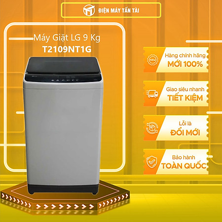 Máy Giặt LG 9 Kg T2109NT1G - Hàng Chính Hãng - Giao HCM