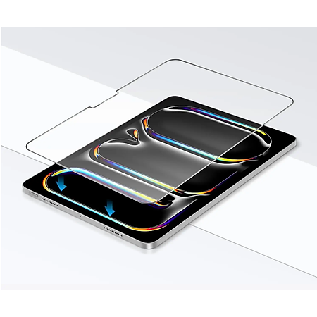 Miếng dán màn hình kính cường lực cho iPad Air 13 inch M2 2024/ iPad Air6 M2 11 inch 2024 hiệu Pro Glass (mỏng 0.2 mm, vát cạnh 2.5D, chống trầy, chống va đập - hàng nhập khẩu