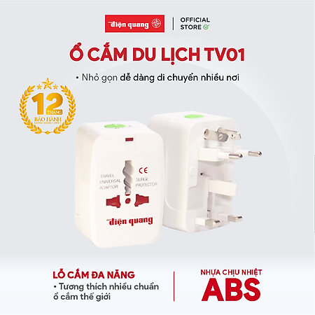 Ổ cắm du lịch Điện Quang ĐQ ESK TV01