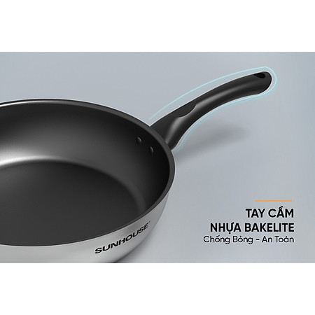 Chảo Inox Nguyên Khối Sunhouse Desire DE2M