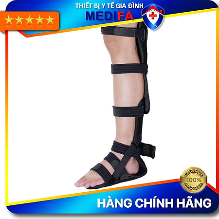 Nẹp Chống Xoay Dài Orbe H2 Cố Định Khớp Cổ Chân Sau Chấn Thương Ở Tư Thế Nằm, Vải Cotton Thoáng Khí Và Nẹp Hợp Kim Nhôm