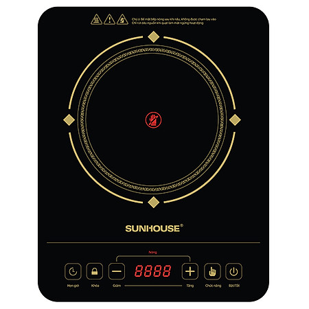 Bếp Hồng Ngoại Sunhouse SHD6014Đ - Đen - Hàng chính hãng