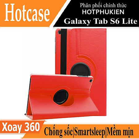 Case bao da Galaxy Tab S6 Lite 2022 / 2020 10.4 inch (SM - P615 / P610) xoay 360 độ chống sốc hiệu HOTCASE (thiết kế siêu mỏng, gập nhiều tư thế, tản nhiệt tốt) - hàng nhập khẩu