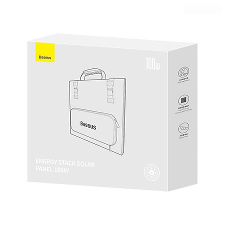 Bộ sạc năng lượng mặt trời Baseus Energy Stack Solar Panel 100W CCNL050006- hàng chính hãng