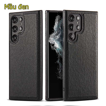 Ốp lưng da cao cấp dành cho Samsung S22 Ultra 5G - hàng chính hãng