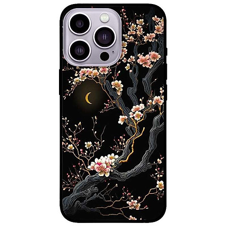 Ốp lưng cho IPhone 12 - 12 Pro - 12 Pro Max - 13 Mini - 13 - 13 Pro - 13 Pro Max - Đào Đêm Đẹp - Hàng Chính Hãng