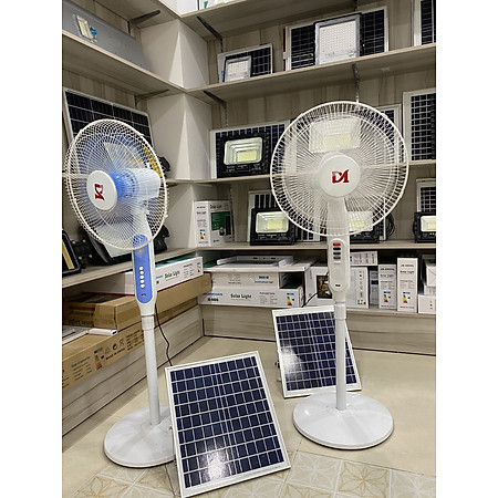 Quạt Đứng Tích Điện Năng Lượng Mặt Trời  Jindian công suất 25w -Mã JD198LL- Hàng Chính Hãng