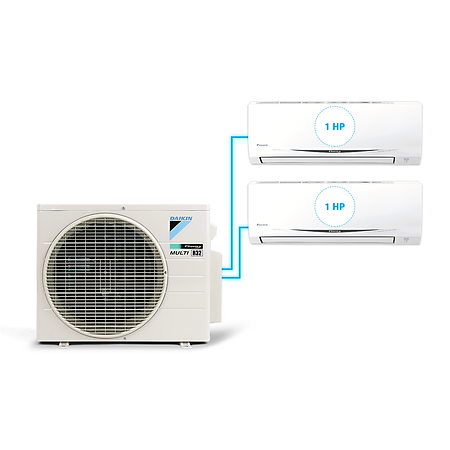 Hệ Thống Máy lạnh Multi S Daikin Inverter 2.0HP + 02 Dàn lạnh 1.0HP MKC50RVMV/CTKC25RVMV+CTKC25RVMV - Hàng Chính Hãng- Chỉ giao tại HCM