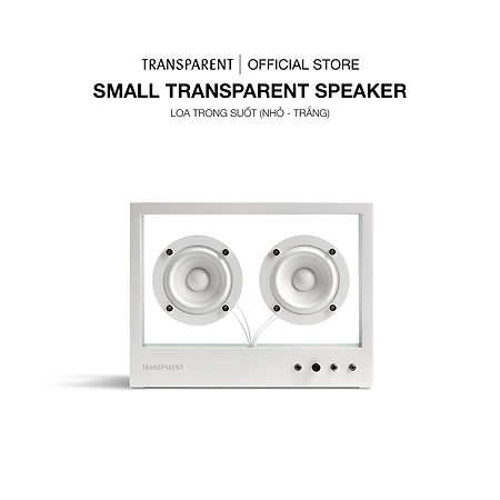 Loa Trong Suốt - Small Transparent Speaker - Nhỏ - Màu Trắng - Hàng Chính Hãng