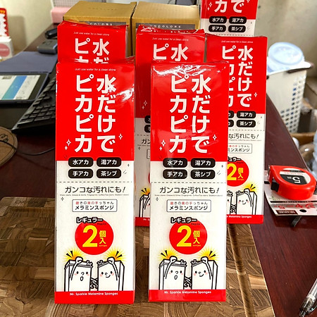 Set 02 miếng mút Melamine Regular 2P - Hàng nội địa Nhật Bản nhập khẩu chính hãng