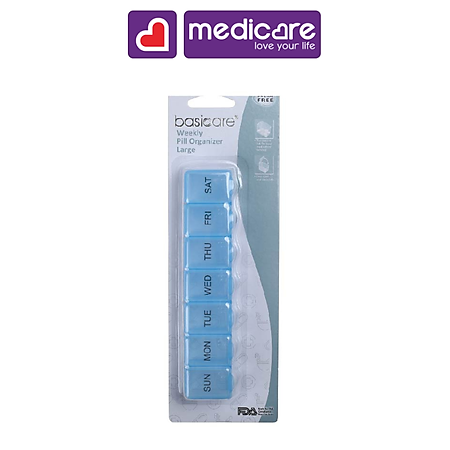 Hộp chia thuốc Basicare du lịch tiện dụng